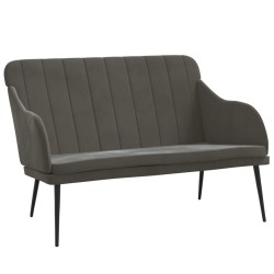 Banc Gris foncé 110x76x80 cm Velours 561793561793