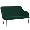 Banc Vert foncé 110x76x80 cm Velours 561795561795