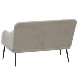 Banc Gris clair 110x76x80 cm Velours 561796561796