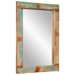 Miroir 70x50 cm bois massif de récupération et verre 561799561799