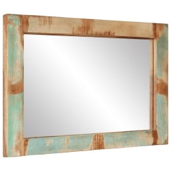 Miroir 70x50 cm bois massif de récupération et verre 561799561799