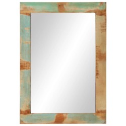 Miroir 70x50 cm bois massif de récupération et verre 561799561799