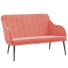 Banc Rose 110x76x80 cm Velours 561800561800