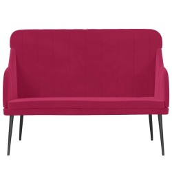 Banc Rouge bordeaux 110x76x80 cm Velours 561801561801