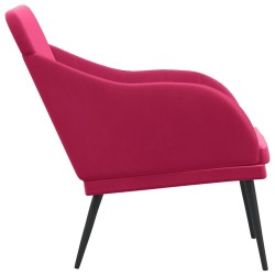 Banc Rouge bordeaux 110x76x80 cm Velours 561801561801