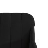 Banc Noir 110x76x80 cm Velours 561802561802