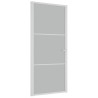 Porte intérieure 93x201,5 cm Blanc Verre mat et aluminium 561803561803