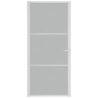 Porte intérieure 93x201,5 cm Blanc Verre mat et aluminium 561803561803