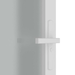 Porte intérieure 93x201,5 cm Blanc Verre mat et aluminium 561803561803