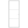 Porte intérieure 83x201,5 cm Blanc Verre ESG et aluminium 561804561804