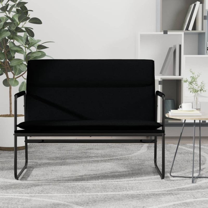 Banc Noir 100x64x80 cm Tissu 561806561806