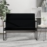 Banc Noir 100x64x80 cm Tissu 561806561806