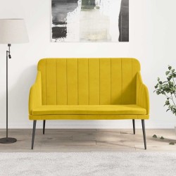 Banc Jaune 110x76x80 cm Velours 561807561807
