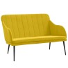 Banc Jaune 110x76x80 cm Velours 561807561807