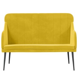 Banc Jaune 110x76x80 cm Velours 561807561807