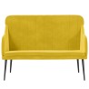 Banc Jaune 110x76x80 cm Velours 561807561807