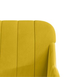 Banc Jaune 110x76x80 cm Velours 561807561807