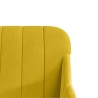 Banc Jaune 110x76x80 cm Velours 561807561807