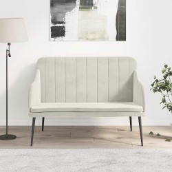 Banc Crème 110x76x80 cm Velours 561808561808
