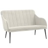 Banc Crème 110x76x80 cm Velours 561808561808