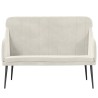 Banc Crème 110x76x80 cm Velours 561808561808