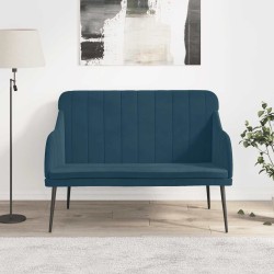 Banc Bleu 110x76x80 cm Velours 561809561809