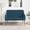 Banc Bleu 110x76x80 cm Velours 561809561809