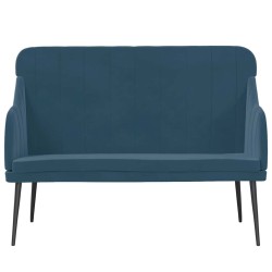 Banc Bleu 110x76x80 cm Velours 561809561809