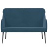Banc Bleu 110x76x80 cm Velours 561809561809