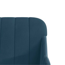 Banc Bleu 110x76x80 cm Velours 561809561809