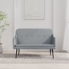 Banc Gris clair 110x76x80 cm Tissu 561810561810