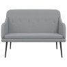 Banc Gris clair 110x76x80 cm Tissu 561810561810