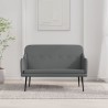 Banc Gris foncé 110x76x80 cm Tissu 561811561811