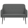 Banc Gris foncé 110x76x80 cm Tissu 561811561811
