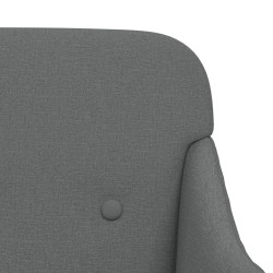 Banc Gris foncé 110x76x80 cm Tissu 561811561811
