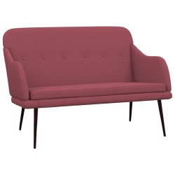 Banc Rouge bordeaux 110x76x80 cm Tissu 561813561813