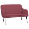 Banc Rouge bordeaux 110x76x80 cm Tissu 561813561813
