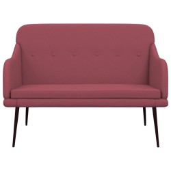 Banc Rouge bordeaux 110x76x80 cm Tissu 561813561813