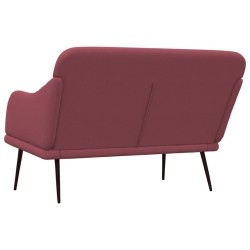 Banc Rouge bordeaux 110x76x80 cm Tissu 561813561813