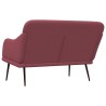 Banc Rouge bordeaux 110x76x80 cm Tissu 561813561813