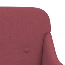 Banc Rouge bordeaux 110x76x80 cm Tissu 561813561813