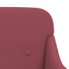 Banc Rouge bordeaux 110x76x80 cm Tissu 561813561813