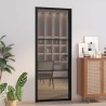 Porte intérieure 83x201,5 cm Noir Verre ESG et aluminium 561815561815