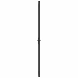 Porte intérieure 83x201,5 cm Noir Verre ESG et aluminium 561815561815