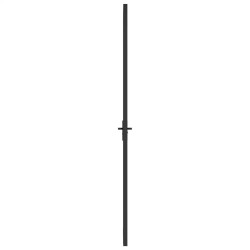 Porte intérieure 83x201,5 cm Noir Verre ESG et aluminium 561816561816