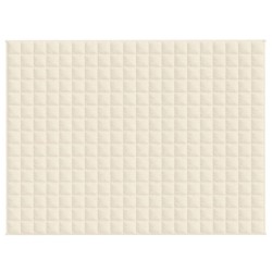Couverture lestée Crème clair 150x200 cm 11 kg Tissu 561817561817