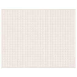 Couverture lestée Crème clair 235x290 cm 15 kg Tissu 561820561820