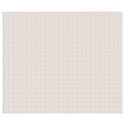 Couverture lestée Crème clair 220x260 cm 15 kg Tissu 561821561821
