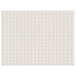Couverture lestée Crème clair 150x200 cm 11 kg Tissu 561826561826