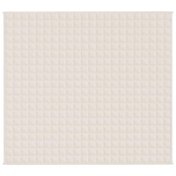 Couverture lestée Crème clair 200x225 cm 9 kg Tissu 561827561827